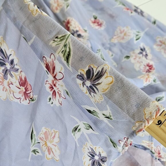 FairSet VTG Dress Women 10 SS Maxi Lined Floral Empir Waist Ties Flowy Cottage - Picture 13 of 16